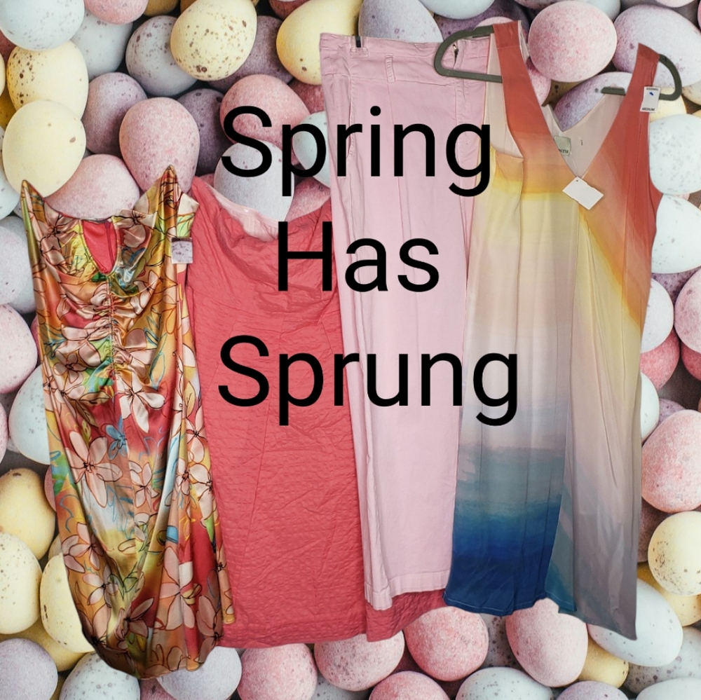 Pastel Colorful Spring Dresses Pants Jumpsuits Landing Spring Easter Events Wedd